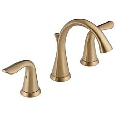 DELTA LAHARA 8"CC WIDE SPREAD LAV FAUCET CHAMPANGE BRONZE 3538CZMPU-DST