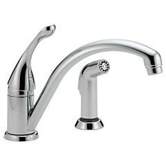 DELTA SINGLE HANDLE KITCHEN FAUCET WITH SPRAYER 441-DST