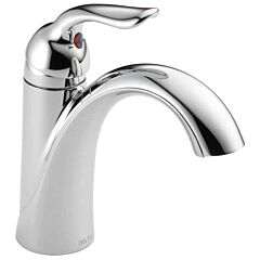 DELTA LAHARA Single Handle Lavatory Faucet Metal Pop-Up CHROME ONE HOLE