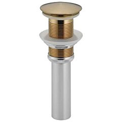 DELTA ZURA: PUSH POP-UP LESS OVERFLOW CHAMPAGNE BRONZE