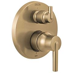 DELTA Contemporary Two Handle MonitorÂ® 14 Series Valve Trim With 3-Setting Integrated Diverter Champagne Bronze