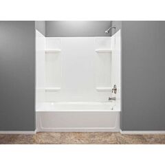 MUSTEE 53 TUB WALLS WHITE THERMOPLASTIC 30 X 60