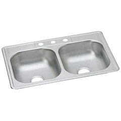 DAYTON 33X22 3-HOLE SS SINK