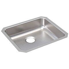 21-1/2" x 18-1/2" x 5-3/8", 3-1/2" Rear Center Drain, Lustrous Satin, 18 Gauge 304 Stainless Steel, Undermount, 1-Bowl, Kitchen Sink