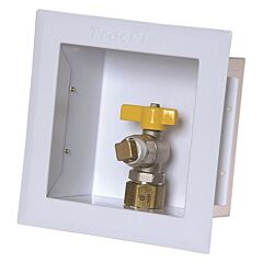 TRACPIPE 1/2" METAL WALLBOX W/VALVE