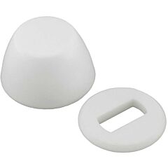 ROUND BOLT CAPS W/WASHER WHITE
