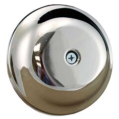 DOME CLEANOUT COVER 5 1/4" CP HIGH IMPACT PLASTIC CHROME