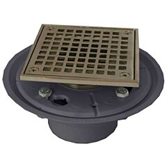JS D50-94BN 2 X 3 SHOWER DRAIN BRUSHED NICKLE
