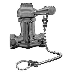 SELF-CLOSING BASIN FAUCET W/CHAIN