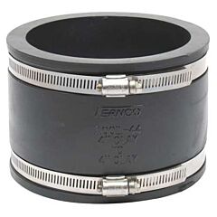 FERNCO 4 X 4 CLAY TO CLAY RUBBER COUPLING