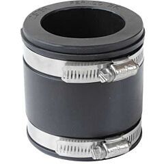 2-1/2" x 2", 4.3 PSI, Elastomeric PVC-DWV, Flexible, Standard, Cast Iron/Plastic/Steel to Cast Iron/Plastic/Steel, Reducing, Coupling