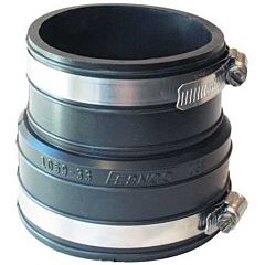 3" OVER PVC HUB X 3" RUBBER COUPLING FERNCO 1059-33
