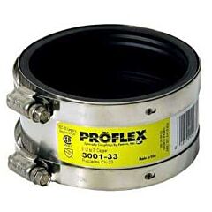 FERNCO 3 X 3 COPPER TO CI/PVC PROFLEX NO HUB BAND