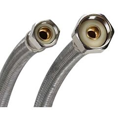 FLUIDMASTER PROS SERIES 3/8 fe COMP X 3/8 fe COMP X 12" STAINLESS SUPPLY PRO6F12