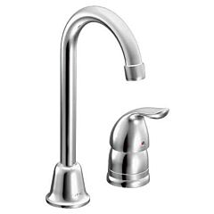 MOEN Chateau chrome one-handle high arc bar faucet (2 HOLES)