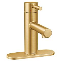 MOEN Align Brushed Gold One-Handle High Arc Bathroom Faucet