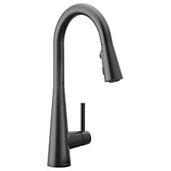 Moen Sleek Matte Black One-Handle High Arc Pulldown Kitchen Faucet
