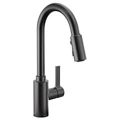 Moen Genta Matte Black One-Handle High Arc Kitchen Faucet