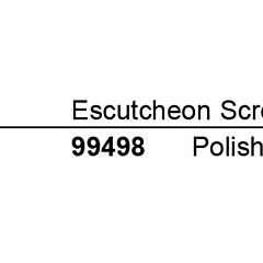 ESCUTCHEON SCREWS, 1 HANDLE TUB/SHOWER,