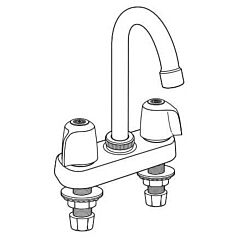 GERBER BAR FAUCET GOOSENECK CP