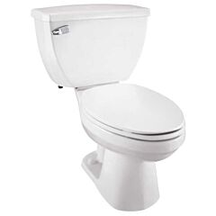 GERBER ULTRA FLUSH 1.6GPF ELONGATED BOWL PRESSURE ASSIST WHITE GUF21372