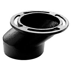 4" X 2" OFFSET CLOSET RING CAST IRON CI NO HUB
