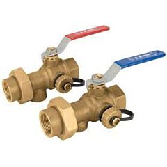 JOMAR 1" THREADED LF BRASS BALL VALVE INSTALLKIT FOR COMBI UNIT HOT AND COLD