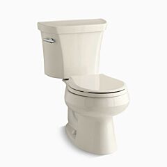 KOHLER WellworthTwo-piece round-front 1.28 gpf toilet K-4197-47 K-4467-47