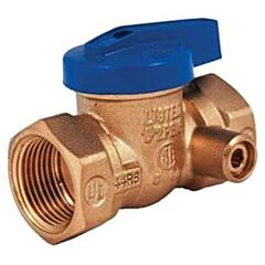 1/2" x 1/2", FPT x FPT, 175 PSI CWP, 1/4 Turn, 1-Piece, Gas Ball Valve