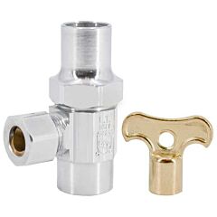 LEGEND R-19LS COP ANGLE STOP VALVE W/LOCK SHIELD LOOSE KEY