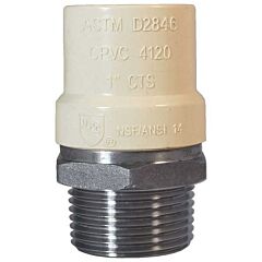 1/2 CPVC X 1/2 MIP TRANSITION ADAPTER 304SS