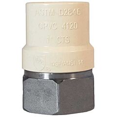 1/2" 304SS FNPT X 1/2 CPVC TRANSITION FEMALE ADAPTER