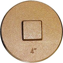 4" BRASS CLEANOUT PLUG