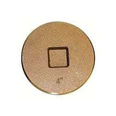 4" BRASS CLEANOUT PLUG RECESS COUNTERSUNK