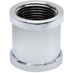 1/2 COUPLING CHROME BRASS
