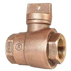 1-1/2" x 1-1/2", FPT x FPT, 80 PSI, Lead-Free, ASTM B584 UNS C89833 Cast Bronze, Full Port, Bubble Tight Shut-Off, Curb Stop Valve