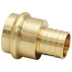 1" x 1", Press x F1807 PEX, 200 PSI CWP, 15 PSI WSP, Lead-Free, Forged, DZR Brass, Adapter