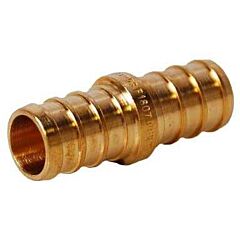 3/4" x 3/4", PEX x PEX, 100 PSI, Lead-Free, DZR Forged Brass, Straight, Coupling