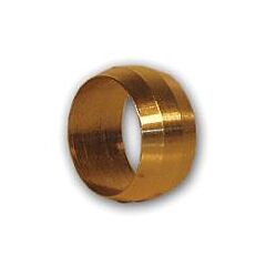 1/4"" OD COMP FERRULE BRASS FERRULE