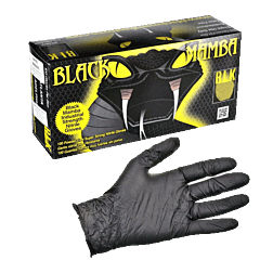 BLACK MAMBA OR EQUAL NITRILE RUBBER GLOVES XXL 100 PER BOX 6.MIL SOLD PER BOX