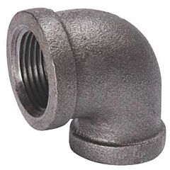3/4 X 1/2 BLACK REDUCING 90 ELBOW