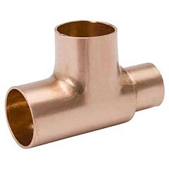 1-1/2" x 1-1/4" x 1-1/2", C x C x C, Lead-Free, Wrot, UNS C12200 Copper, Reducing, Tee