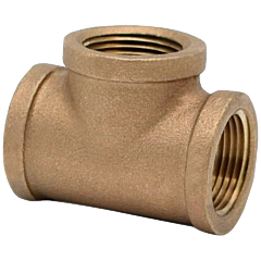 3/4 x 3/4 x 1/2 BRASS TEE