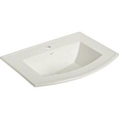 MANSFIELD BARRETT 23 X 18 5/8 SELF RIM LAV WHITE 1 HOLE