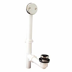 1 1/2" PVC TIP TOE TUB WASTE & OVERFLOW