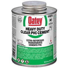 OATEY PVC HEAVY DUTY CLEAR CEMENT 16OZ