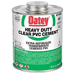 OATEY QUART HEAVY DUTY GREEN GLUE PVC CEMENT 32OZ