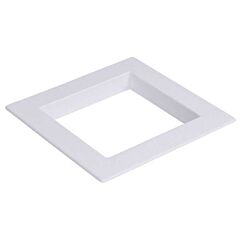 6" x 3-3/8" x 6", 8-1/4" x 8-1/4" Face Plate, White, High Impact Polystyrene, Square, Ice Maker Outlet Box Faceplate with (2) Support Bracket