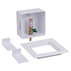 OATEY 1/4 PEX ICE MAKER BOX W/ HAMMER BALL VALVE LOW LEAD