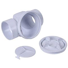 6" x 6", Solvent Weld x Solvent Weld, PVC, Flapper Type, Sewer, Backwater Valve